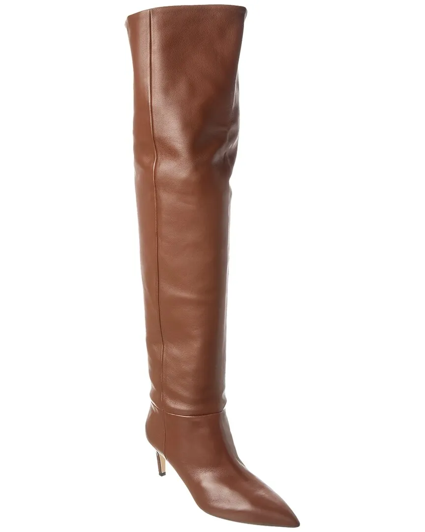 Paris Texas Stiletto Leather Over-The-Knee Boot Comfort Stretch