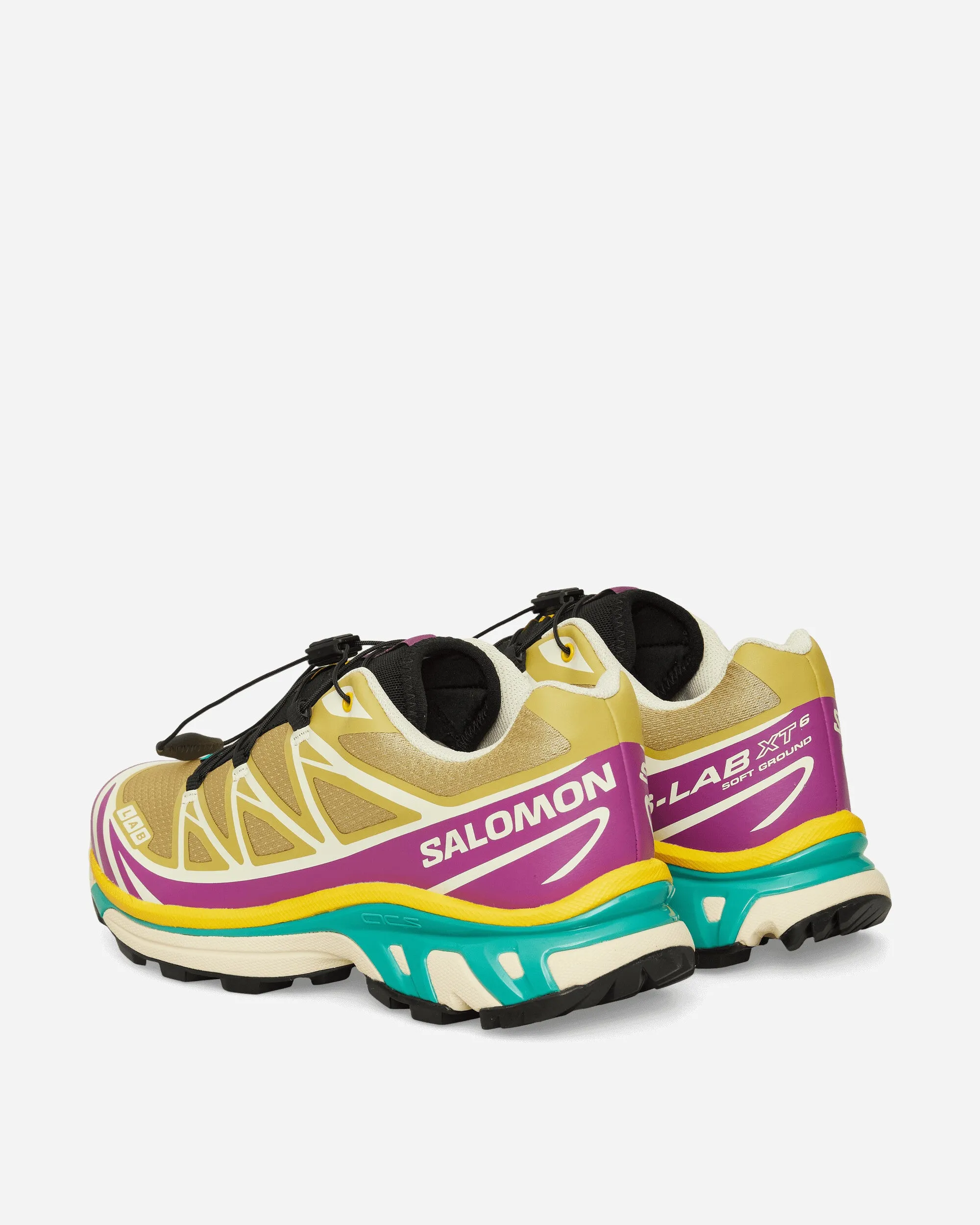 Recycled Material Options Distinctive cushioning XT-6 Sneakers Antique Gold / Yellow / Willowherb