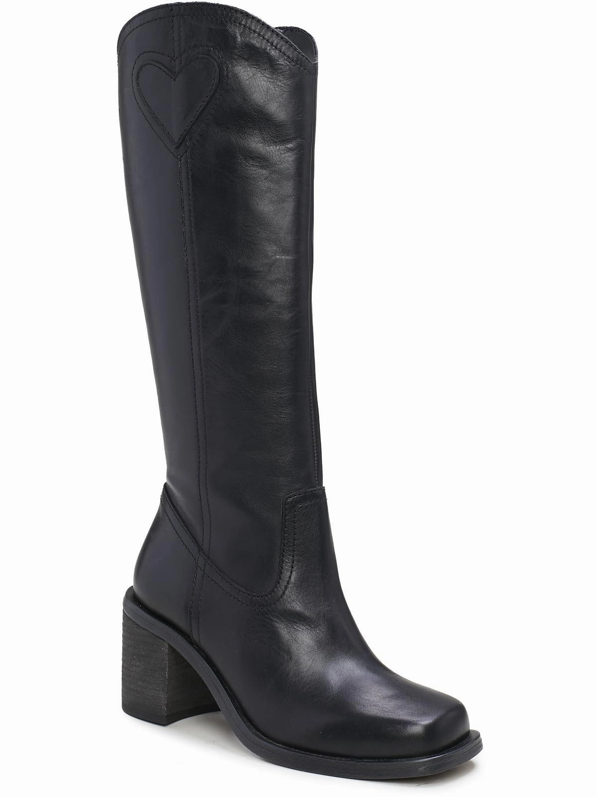myinda Womens Leather Tall Knee-High Boots Quick-Dry Handmade Craft