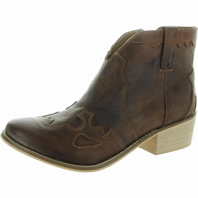 Womens Zipper Leather Shooties Fashion Accessory