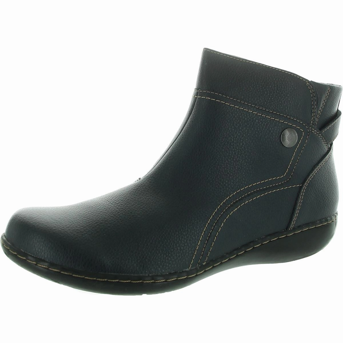 Womens Zipper Ankle Boots Flat Form Thermal Core City Walking