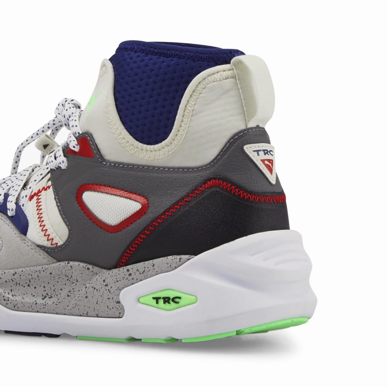 Puma TRC Blaze Mid WS (Vaporous Gray-Blazing Blue) Men's Shoes 386164-01 Heel Cushion Lateral Support Frame