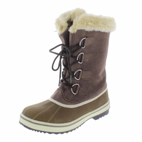 Mikkey Womens Warm Stitched Winter Boots Durable Shell Hiking Trails