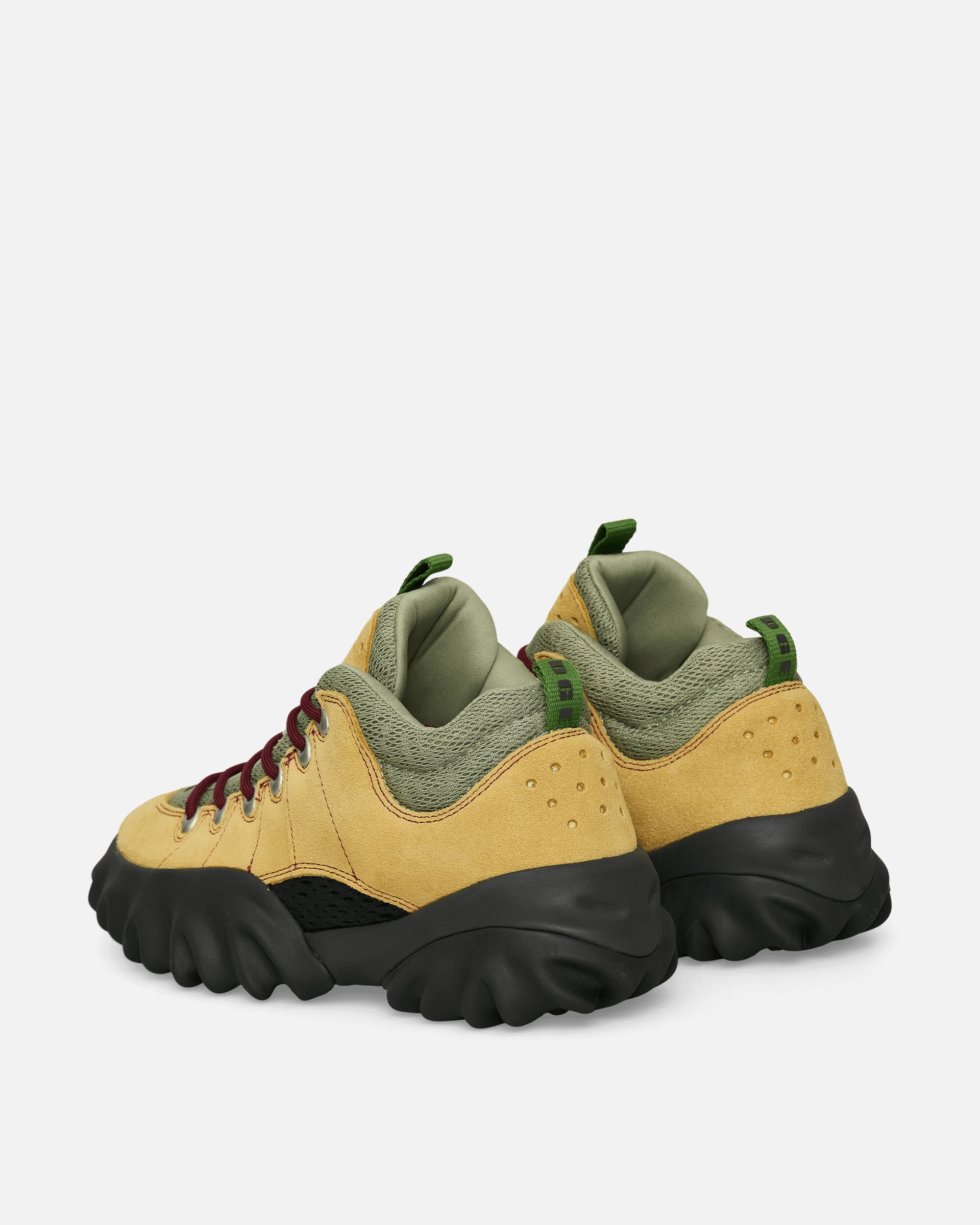 Step Relief Wide Base Platform Suede Edge Boots Parsnip / Tea