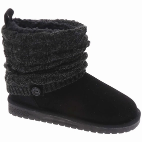 Comfortable Stride Stable Support Cold Weather Commuter Laurel Womens Knit Faux Suede Winter & Snow Boots