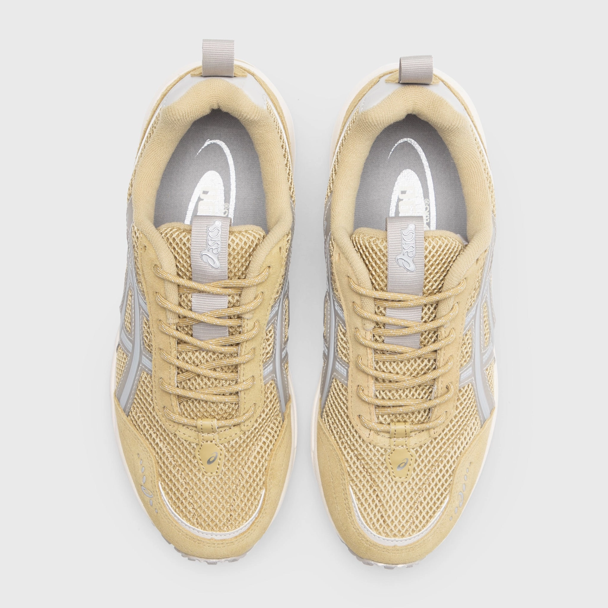 Street Pulse Work Style ASICS Women's Gel-1090v2 Khaki Beige / Oyster Grey
