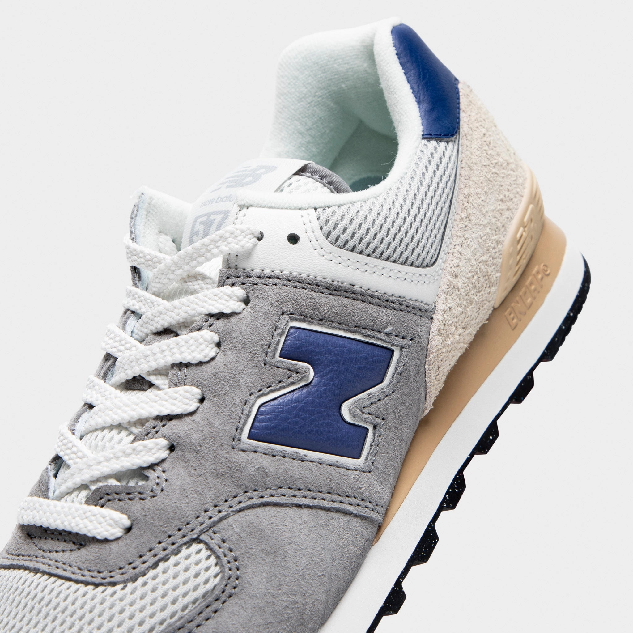 New Balance 574 Slate Grey / Raincloud Adjustable Straps