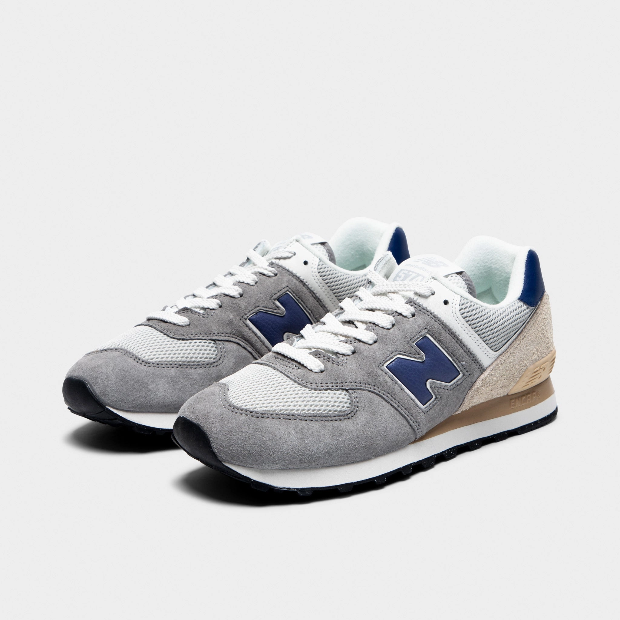 New Balance 574 Slate Grey / Raincloud ground - feel shoes road runner shoes