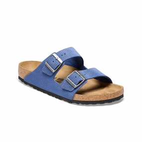Women's Arizona Suede Embossed Corduroy Indigo 1026114 Walk Boost Slip Resistant Pattern