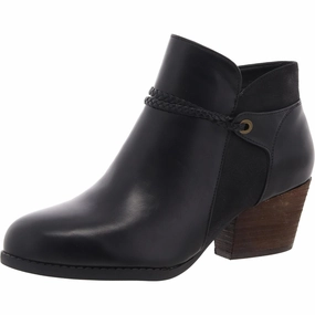 Cold resistant Womens Zipper Faux Leather Booties