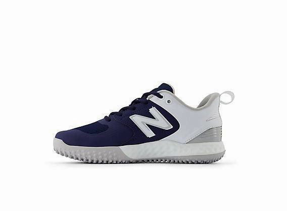 New Balance Women's VELO v3 Turf Softball Shoes - Navy with White - STVELON3 Shock Reducing morning runner