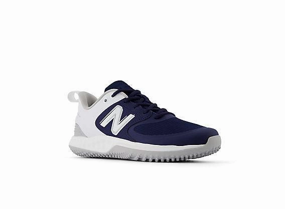 night runs loose - fit shoes New Balance Women's VELO v3 Turf Softball Shoes - Navy with White - STVELON3