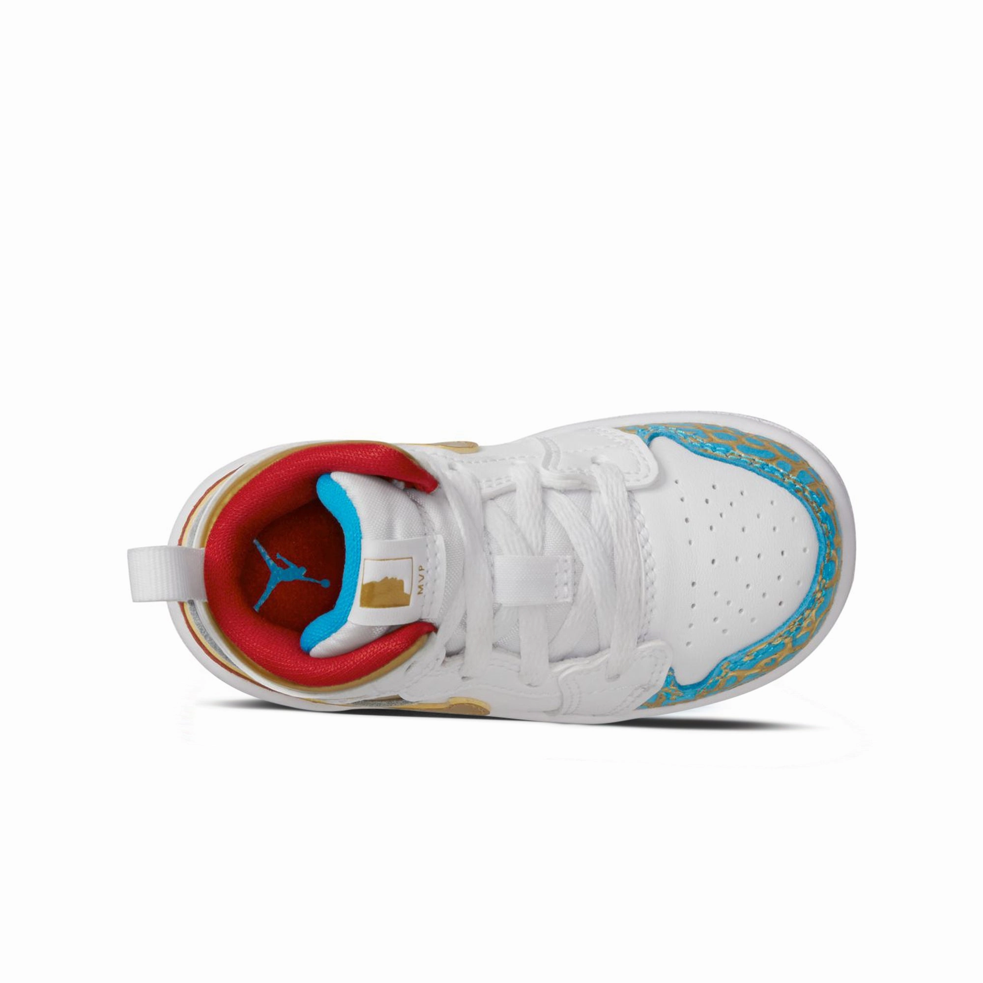 Jordan 1 Mid Sneaker School FB2211-100 Comfortable Strapping Core Stability