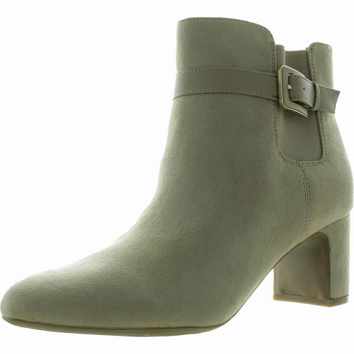 Truly Womens Zipper Faux Suede Booties Daily Wear
