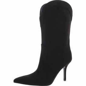 Quality Design Soft Leather Womens Padded Insole Faux Suede Mid-Calf Boots