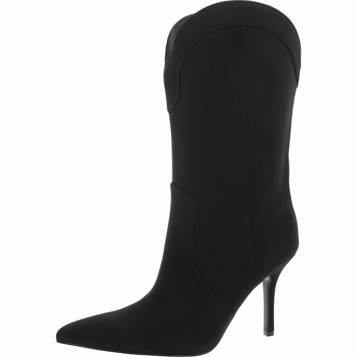Quality Design Soft Leather Womens Padded Insole Faux Suede Mid-Calf Boots
