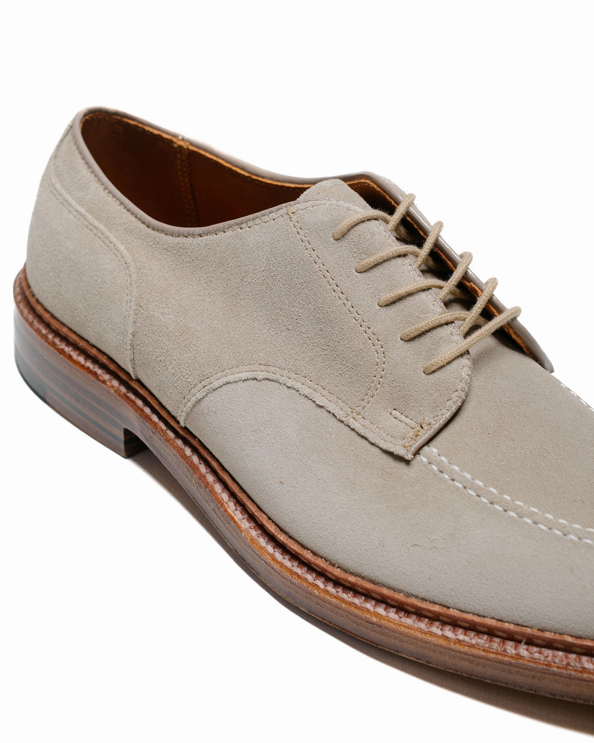Height Plus Alden Mocc Toe Blucher Milkshake Suede 24088