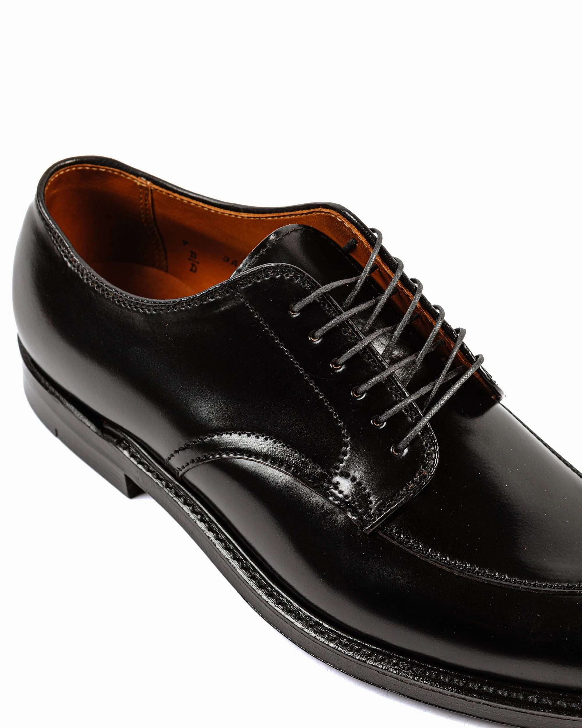 Alden V Tip Blucher Black Shell Cordovan G2601 Training Mode Sun Guard