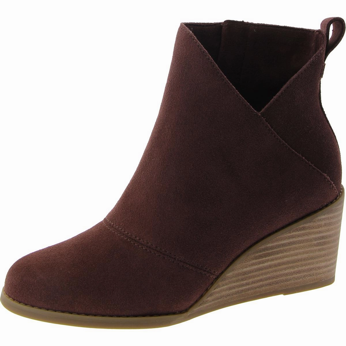 Sutton Womens Suede Wedge Ankle Boots Quick Comfort