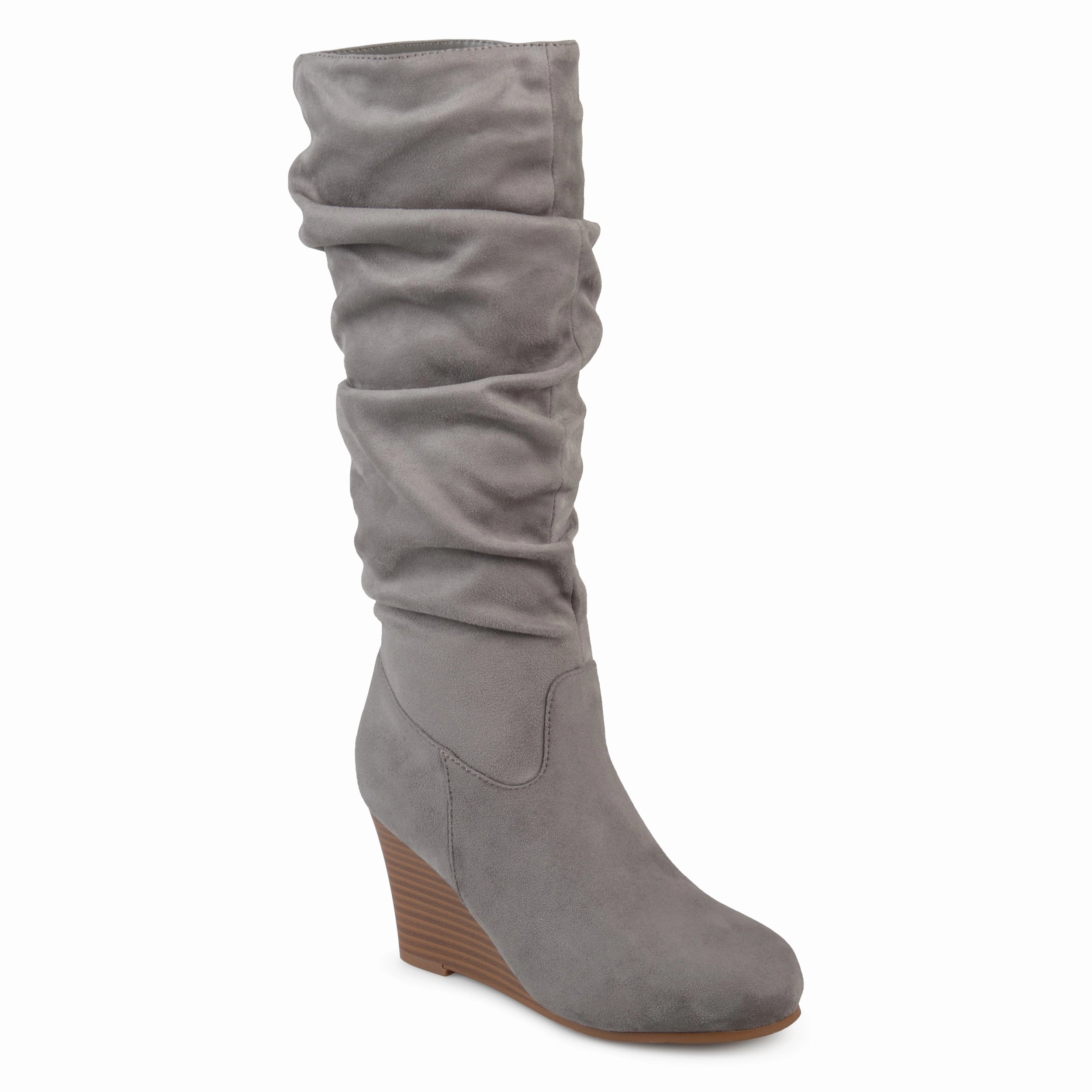 Journee Collection Womens Haze Wedge Knee High Boots Graduate