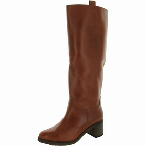 quick-drying Tabby Womens Solid Leather Knee-High Boots