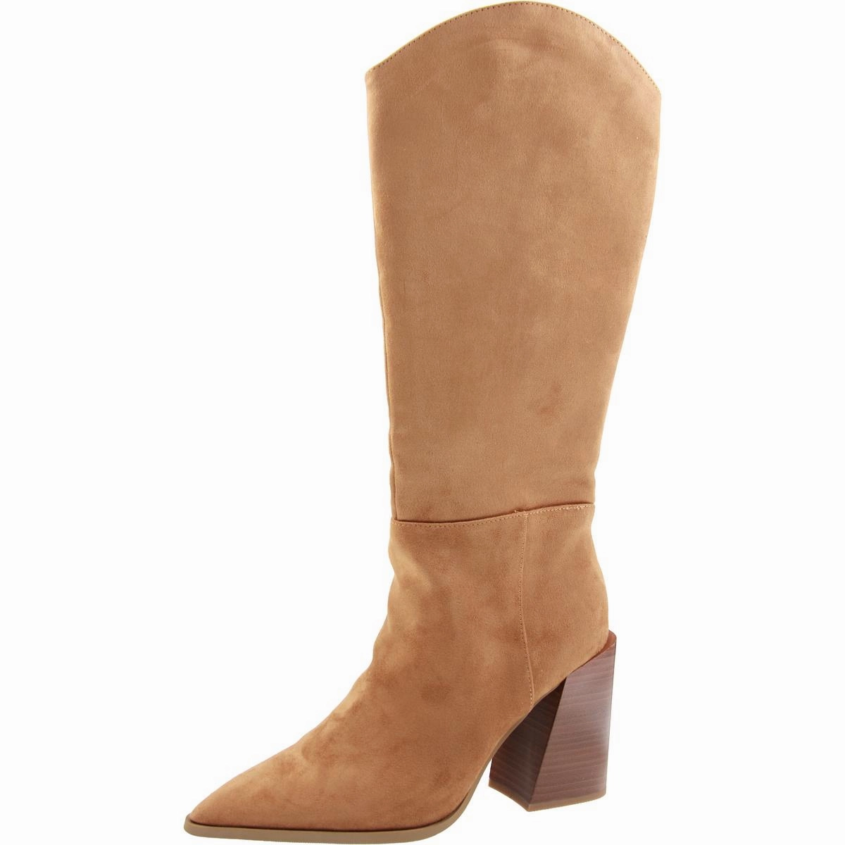 TATIP Womens Block Heel Manmade Mid-Calf Boots Durable Shell City Walking