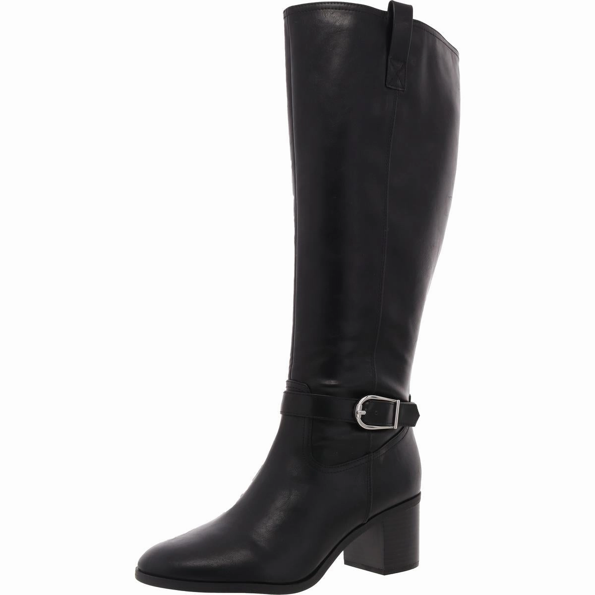 LEGENDWC Womens Wide Calf Manmade Knee-High Boots Simple Fit