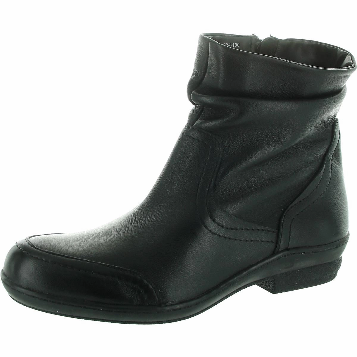 Mesh Lining Stylish Versatility Tennassee Womens Zipper Leather Ankle Boots