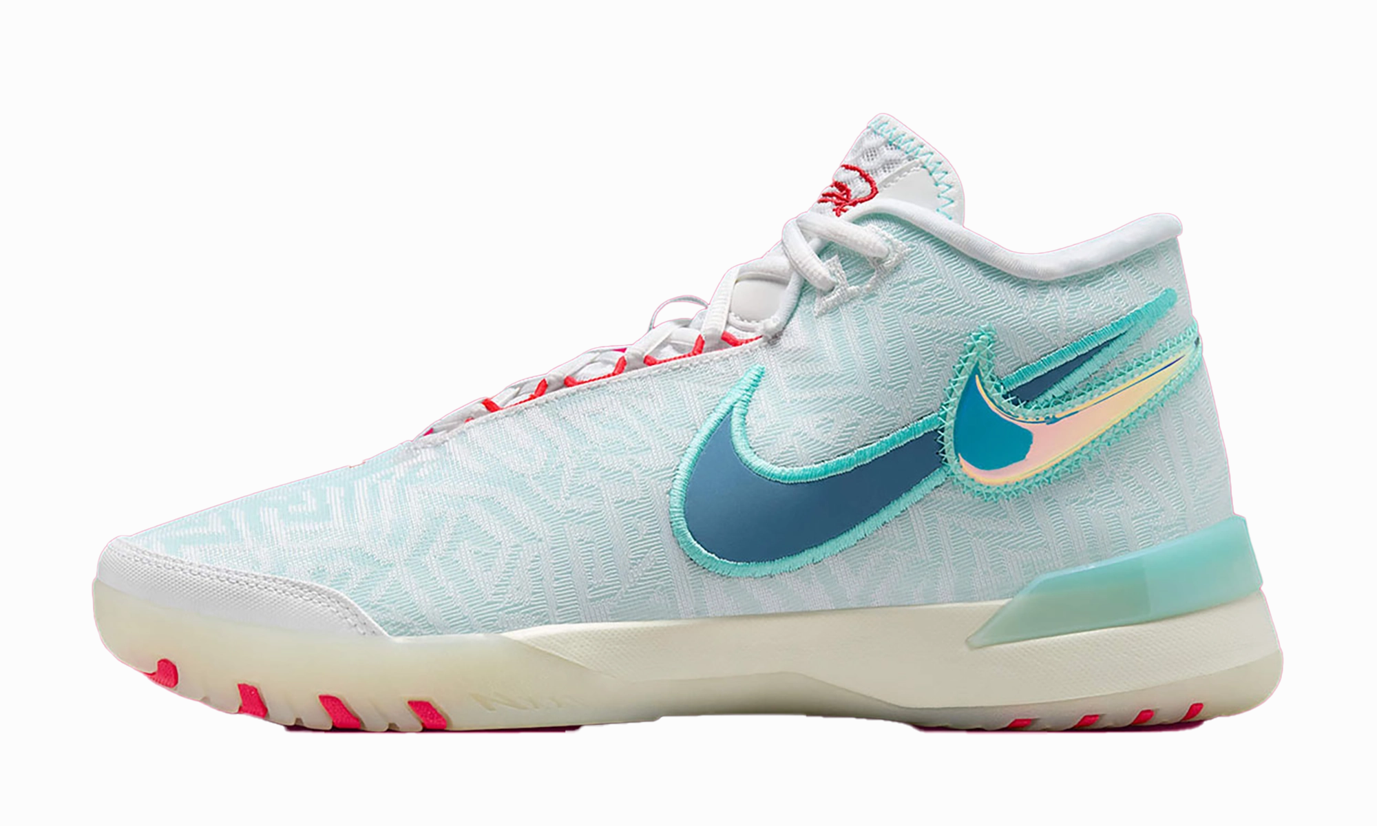 Comfortable bend Reinforced Heel Collar Zoom LeBron NXXT Genisus "White Aegean Storm"