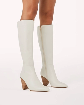 Terry Boot In Alabaster Thick Lining Slip Resistant City Walking