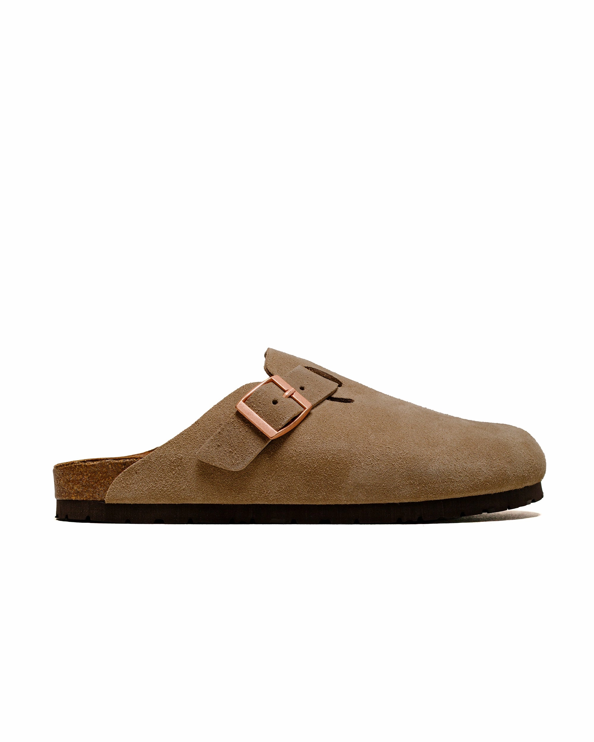 Trendy The Real McCoy's MA23012 Leather Foot-Support Clogs Taupe