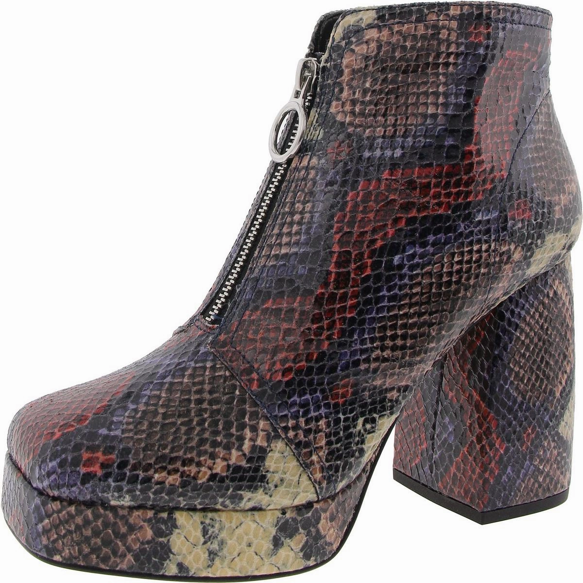 The Uplift Bootie Womens Block Heel Manmade Ankle Boots High Traction Urban Commute
