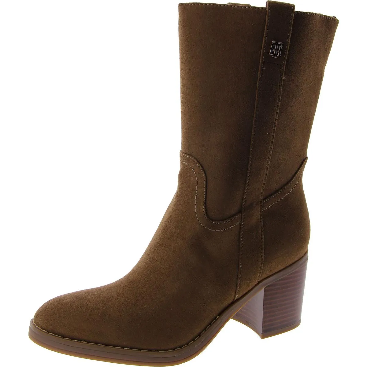 Theal 2 Womens Faux Leather Casual Mid-Calf Boots Seamless Comfort All Day Worker Comfort Lining Comfort Seeker