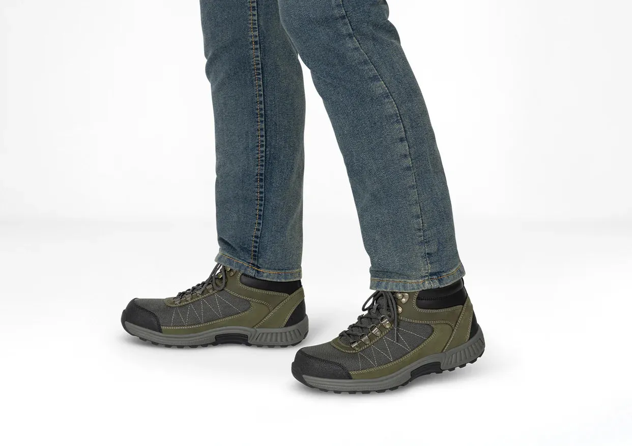 Grippy Outsole Mountain Climber Orthofeet - Men - Hunter Waterproof - Olive