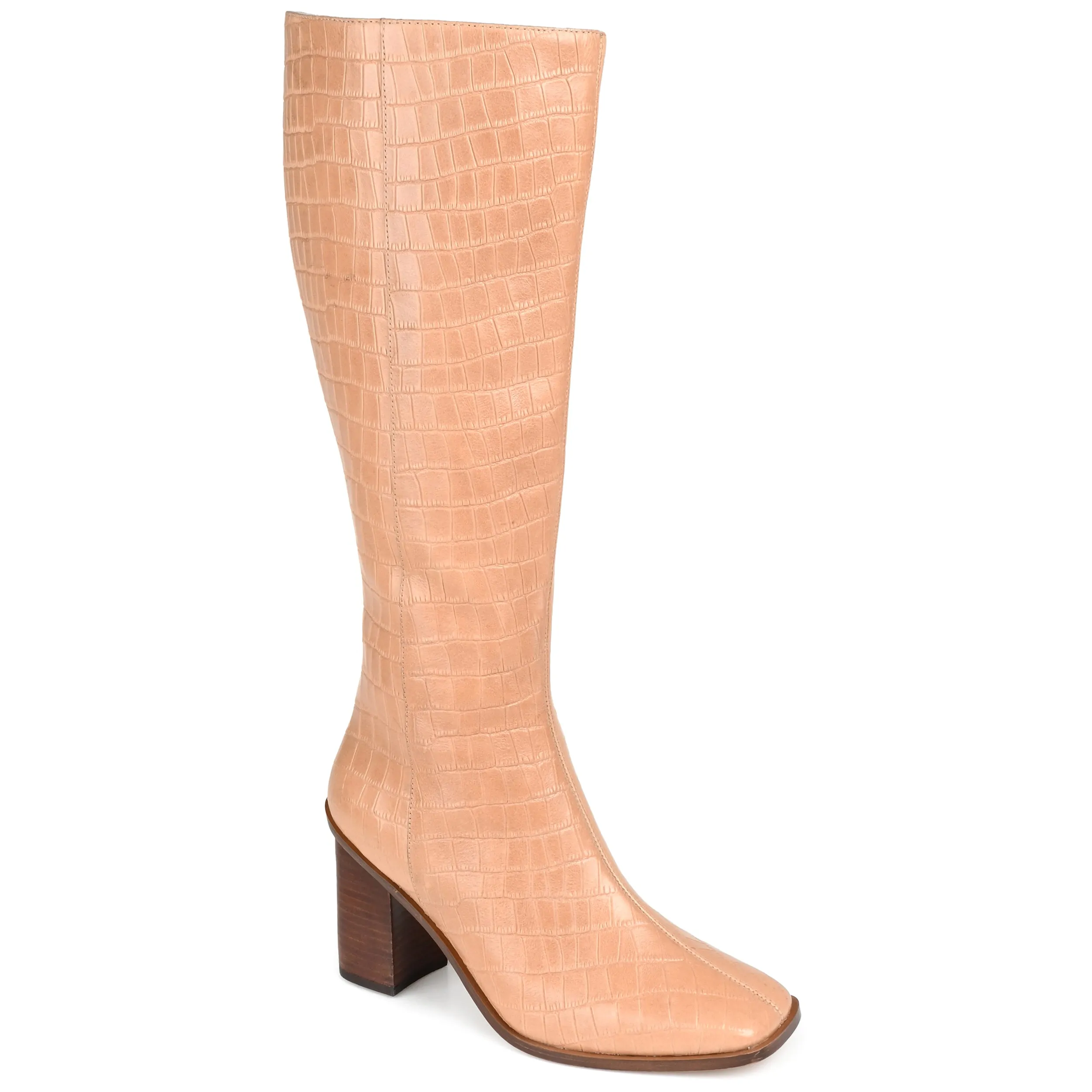Journee Signature Extra Wide Calf Women's Genuine Leather Tru Comfort Foam Tamori Boot Reinforced Form Trail Exploration