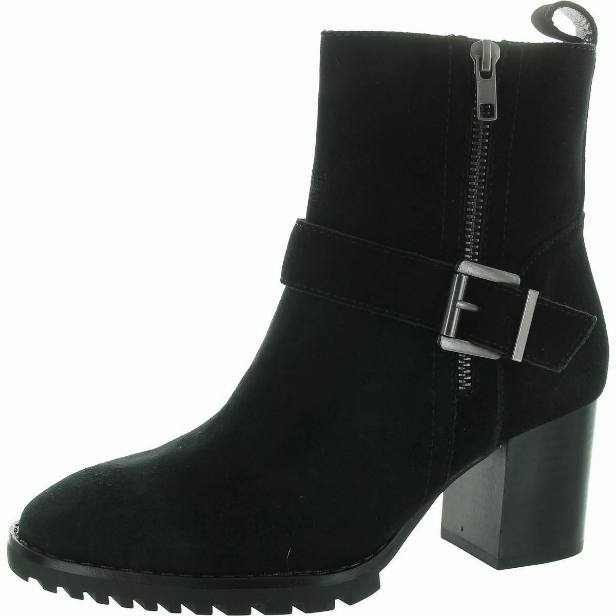 Talyn Womens Waterproof Suede Ankle Boots Comfort Straps