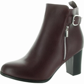 Womens Padded Insole Faux Leather Booties Eco Material Snow Trekker