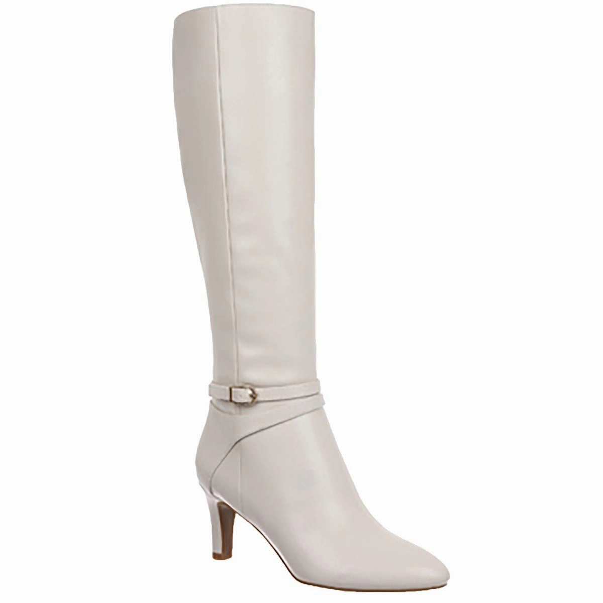 AnkleSupport Womens Wide Calf Faux Leather Knee-High Boots