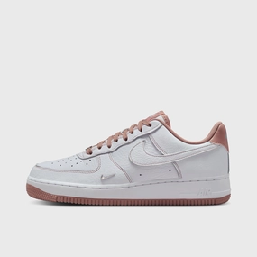 Nike Women's Air Force 1 '07 Mini Jewel White / Particle Pink - Metallic Silver Dynamic Performance Tread Lock Technology