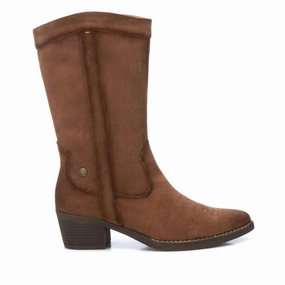 Women's Italian Western Boots In Camel Dry Comfort Footbed
