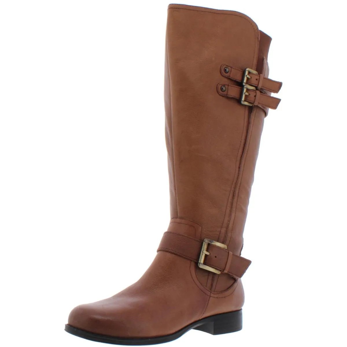 Rugged Built Daily Walks Jessie Womens Leather Wide Calf Riding Boots