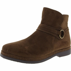 Womens Zipper Leather Ankle Boots Groom