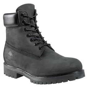 Cordura Material Timberland Men's 10073 6-Inch Premium Black Nubuck Waterproof