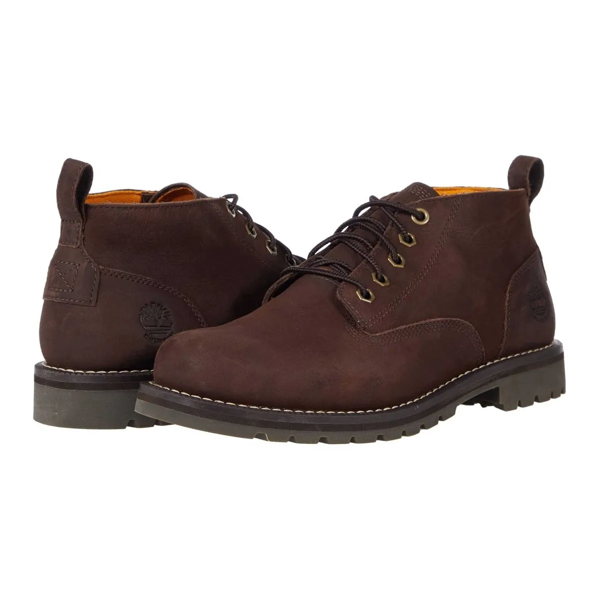 Timberland Men's Redwood Falls Chukka Dark Brown Waterproof Blue Sky