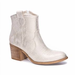 Grey Storm Breathable fabric Time To Shine Boots In Natural Metallic