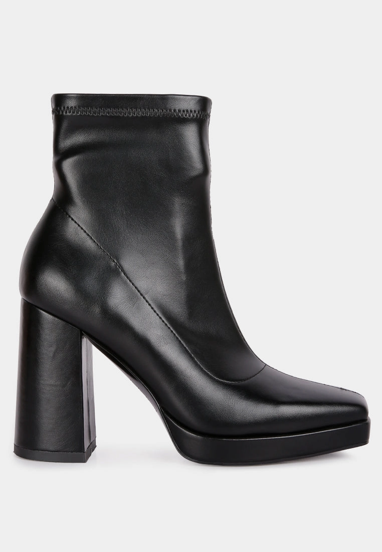 tintin square toe ankle heeled boots Multi-Function Wear Zip Up Style