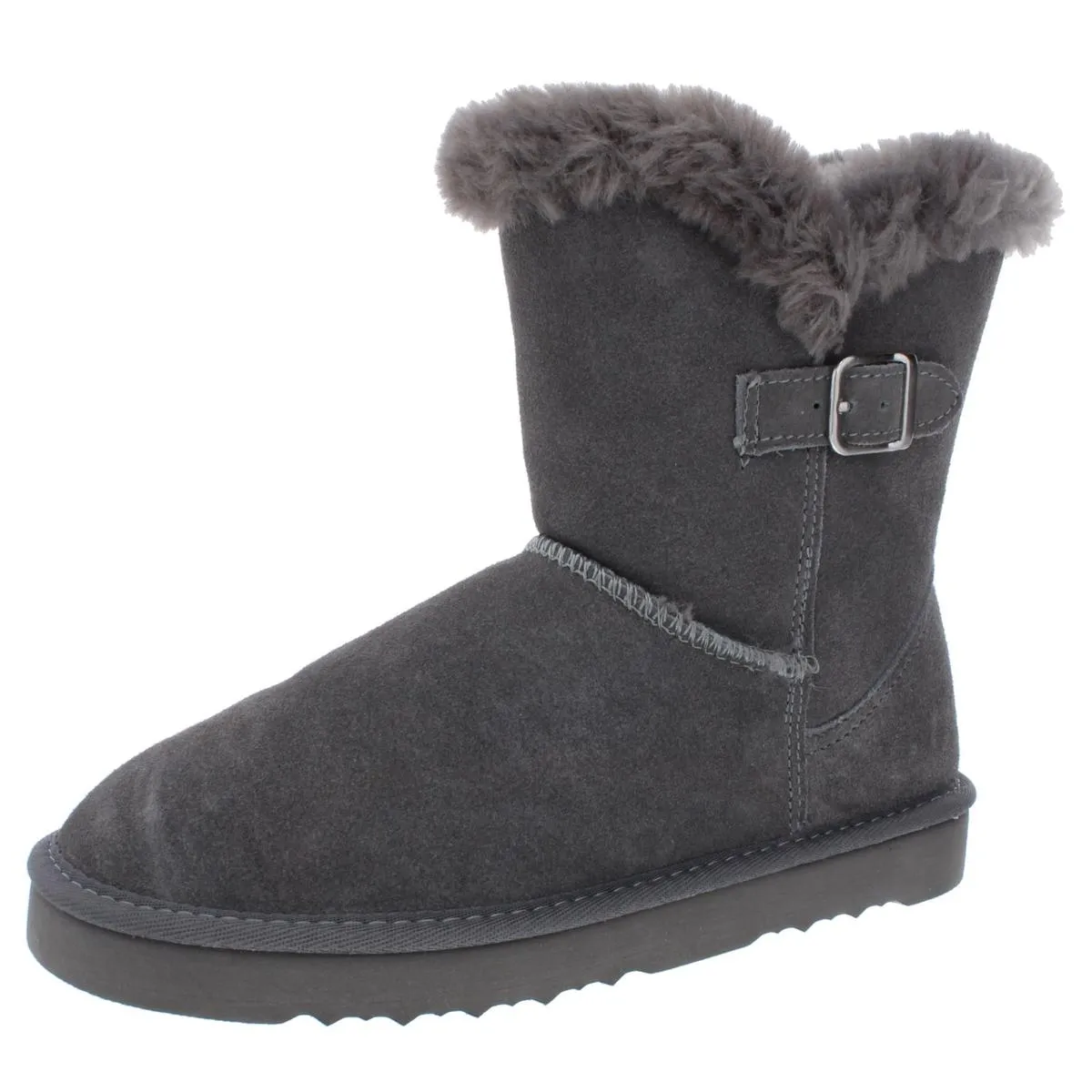 Tiny 2 Womens Suede Faux Fur Lined Winter Boots Stylish Footwear Transitional Look