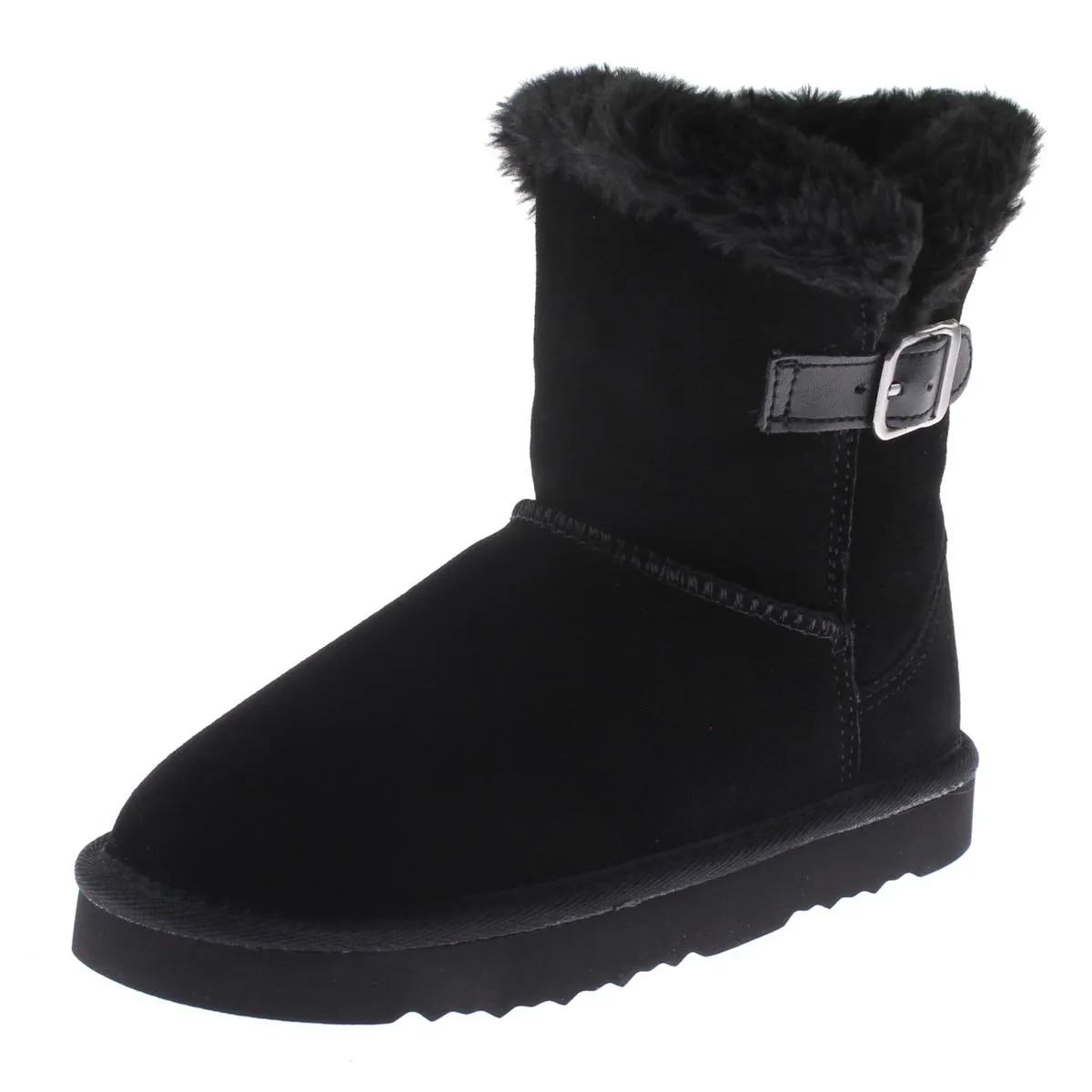 Tiny 2 Womens Suede Faux Fur Lined Winter Boots Comfort Gusset