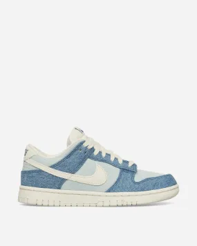 Women's Dunk Low 'Denim' Sneakers Smoky Blue / Denim Turquoise Ankle Collar Padding Performance Boost