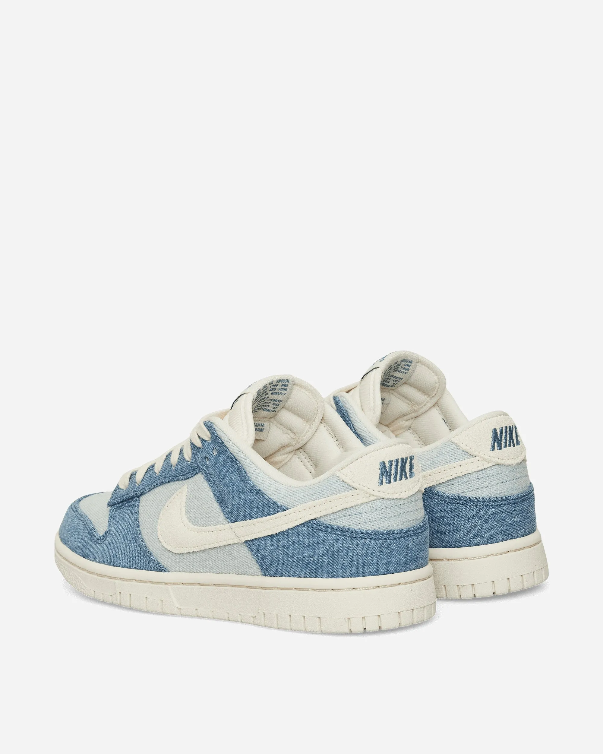 Women's Dunk Low 'Denim' Sneakers Smoky Blue / Denim Turquoise Multi Density Sole Subtle Texture